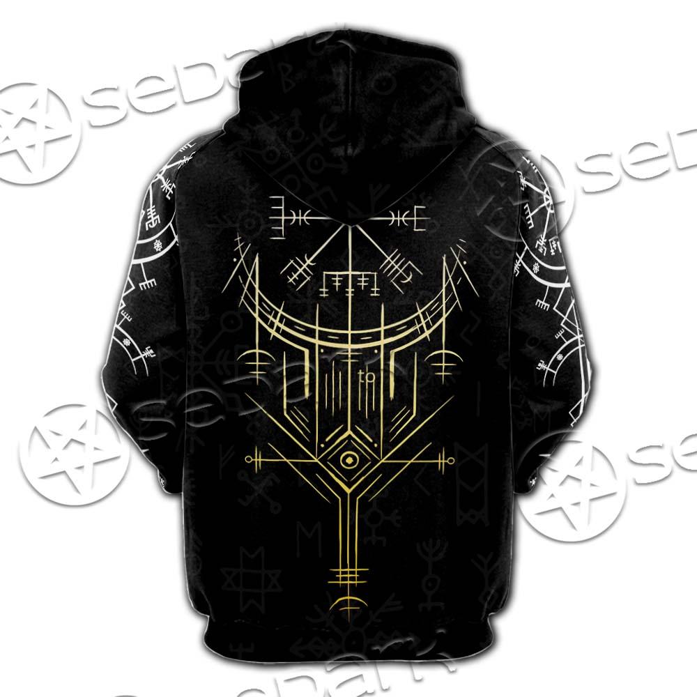 Skull Viking Valhalla SED-0685 Hoodie & Zip Hoodie Raglan