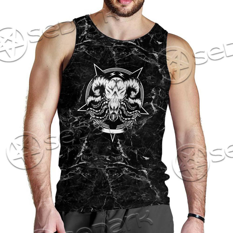 Hail Satan And Trust No One SED-0719 Men Tank-tops