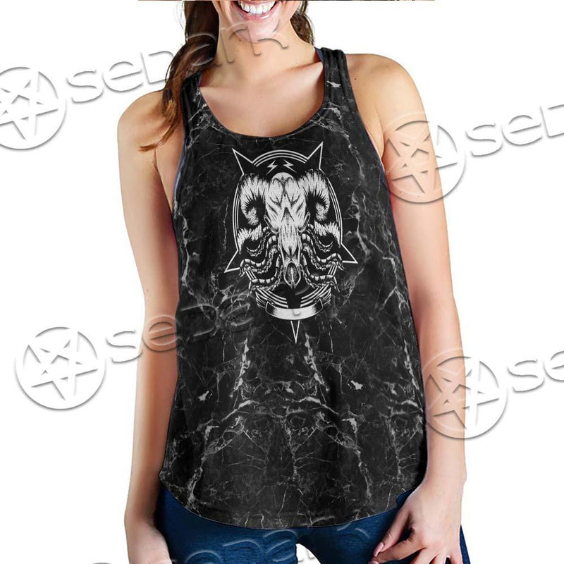 Hail Satan And Trust No One SED-0719 Women Tank Top