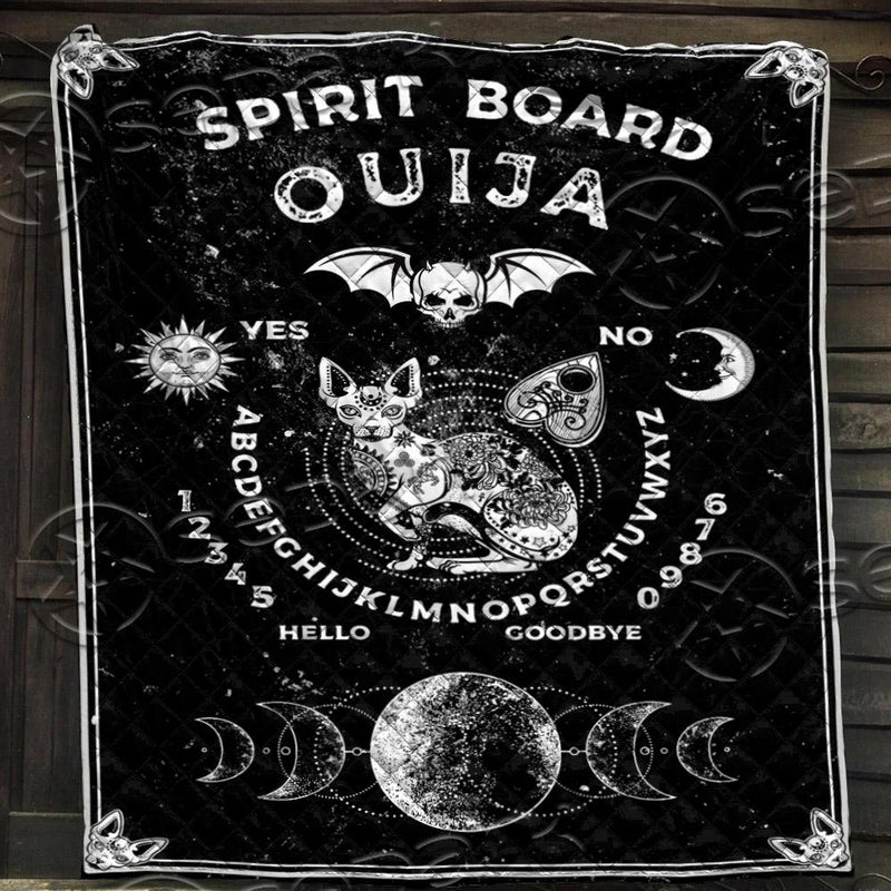 Gothic Ouija Board Cat SED-0742 Quilt