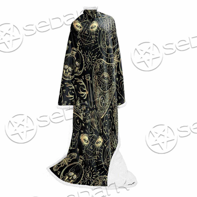 Gothic Witchy Witchcraft SED-0746 Sleeved Blanket