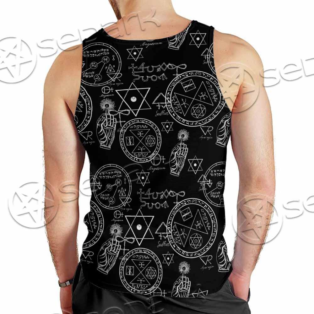 Gothic Witchy Occult SED-0747 Men Tank-tops