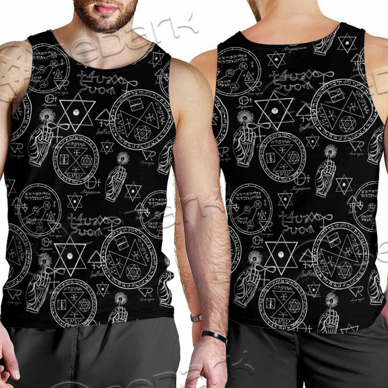 Gothic Witchy Occult SED-0747 Men Tank-tops