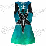 Gradiant Baphomet Mint SED-0757 Women Tank Top