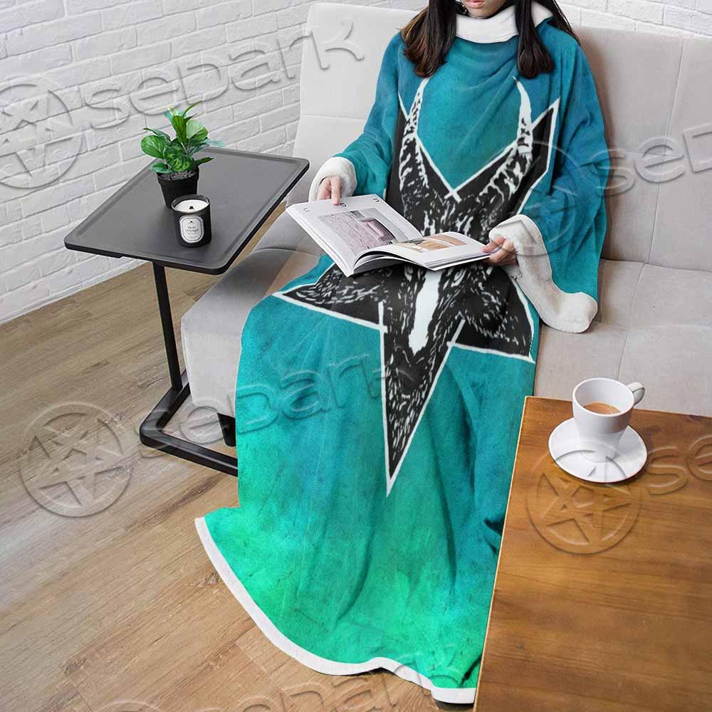 Gradiant Baphomet Mint SED-0757 Sleeved Blanket