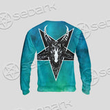 Gradiant Baphomet Mint SED-0757 Unisex Sweatshirt