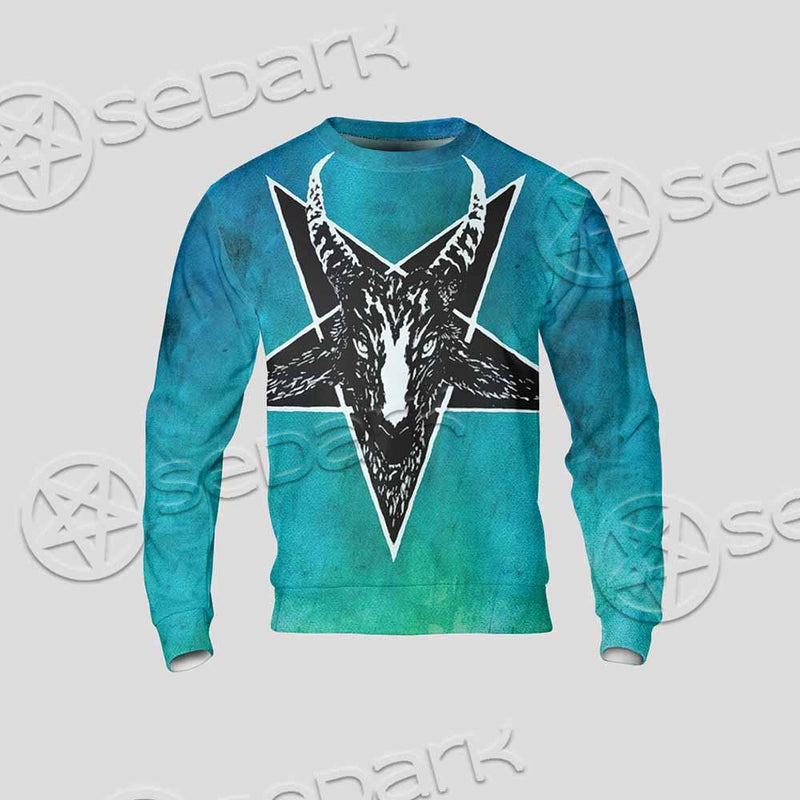 Gradiant Baphomet Mint SED-0757 Unisex Sweatshirt
