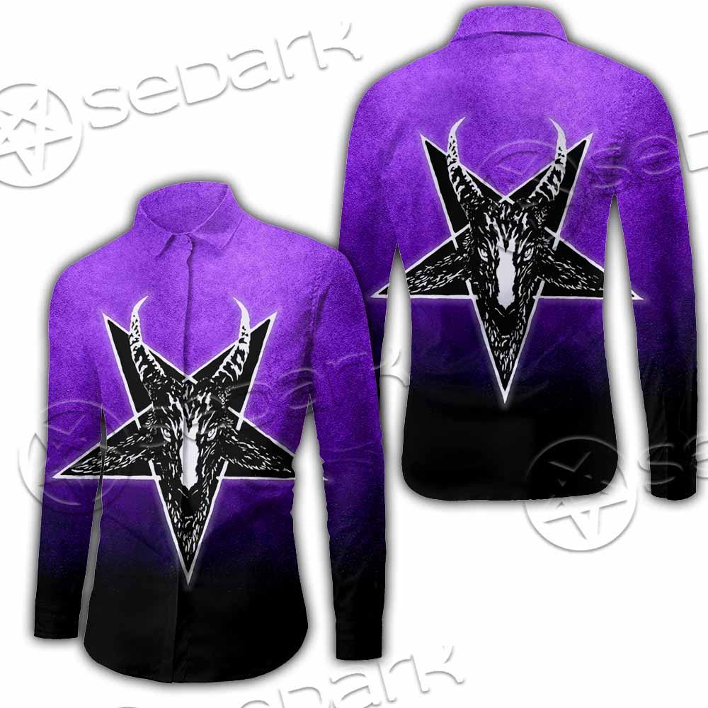 Gradiant Baphomet Purple SED-0759 Shirt Allover