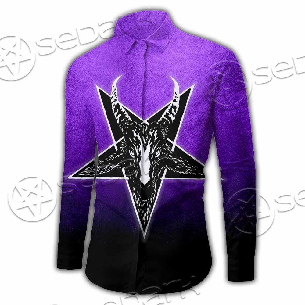 Gradiant Baphomet Purple SED-0759 Shirt Allover