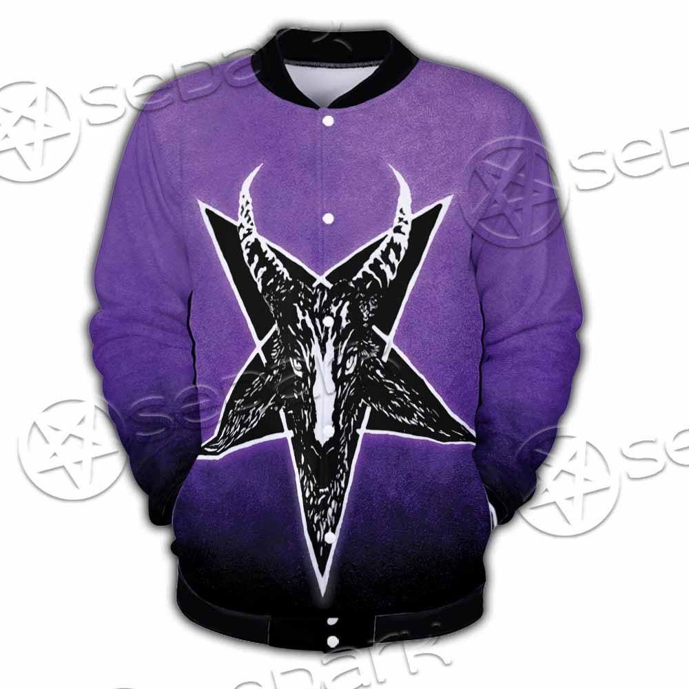 Gradiant Baphomet Purple SED-0759 Button Jacket