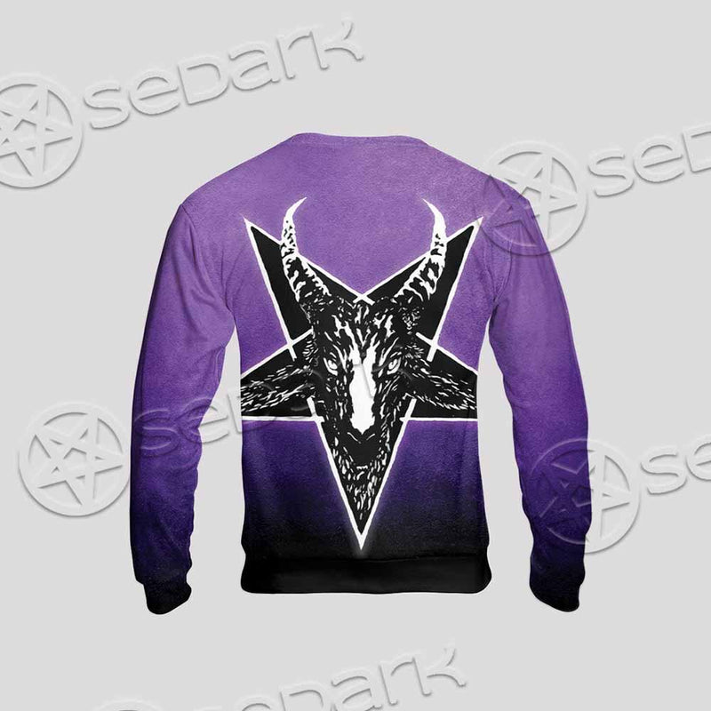 Gradiant Baphomet Purple SED-0759 Unisex Sweatshirt