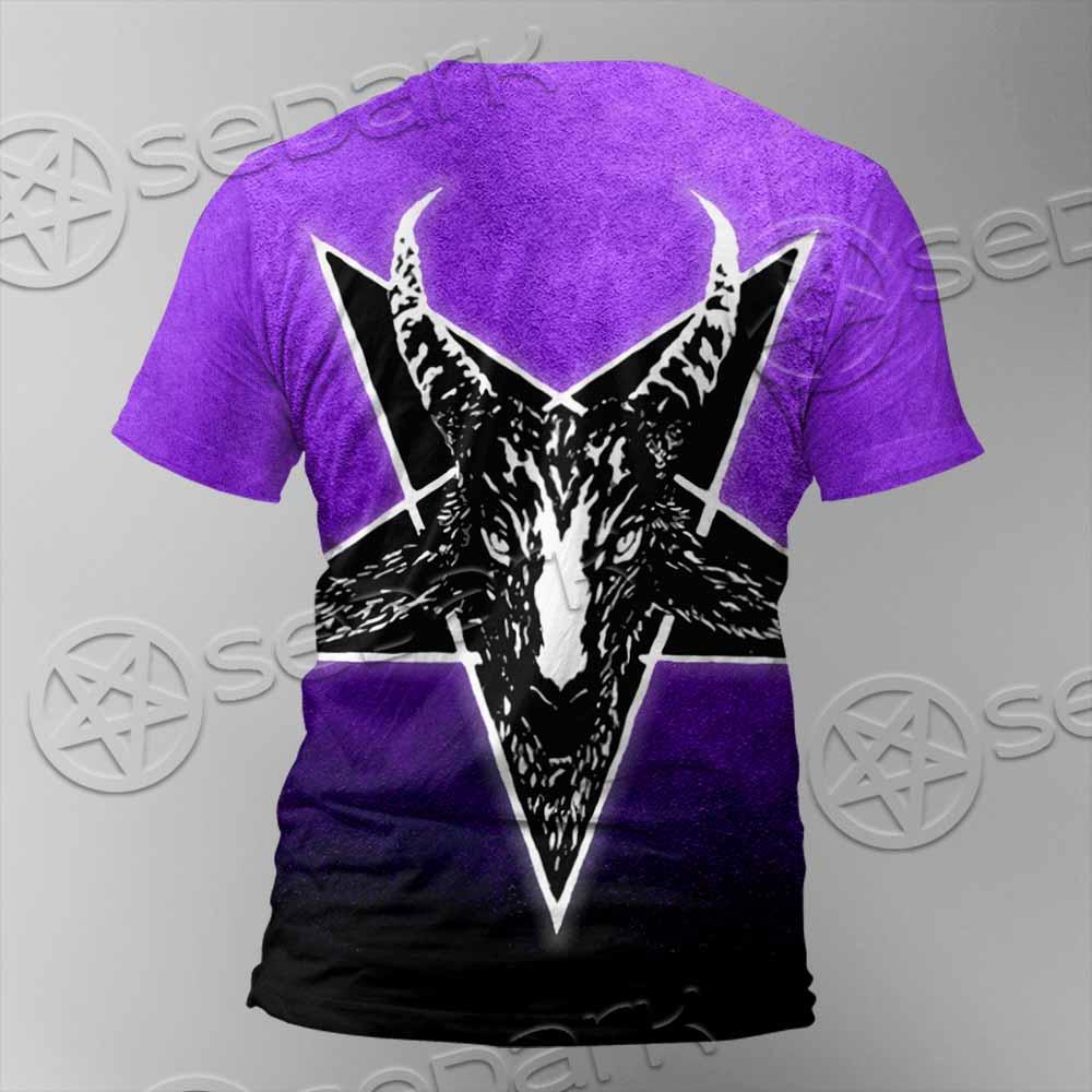 Gradiant Baphomet Purple SED-0759 Unisex T-shirt