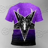 Gradiant Baphomet Purple SED-0759 Unisex T-shirt