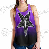 Gradiant Baphomet Purple SED-0759 Women Tank Top