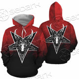 Gradiant Baphomet Red SED-0760 Hoodie & Zip Hoodie