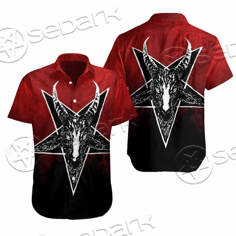 Gradiant Baphomet Red SED-0760 Shirt Allover
