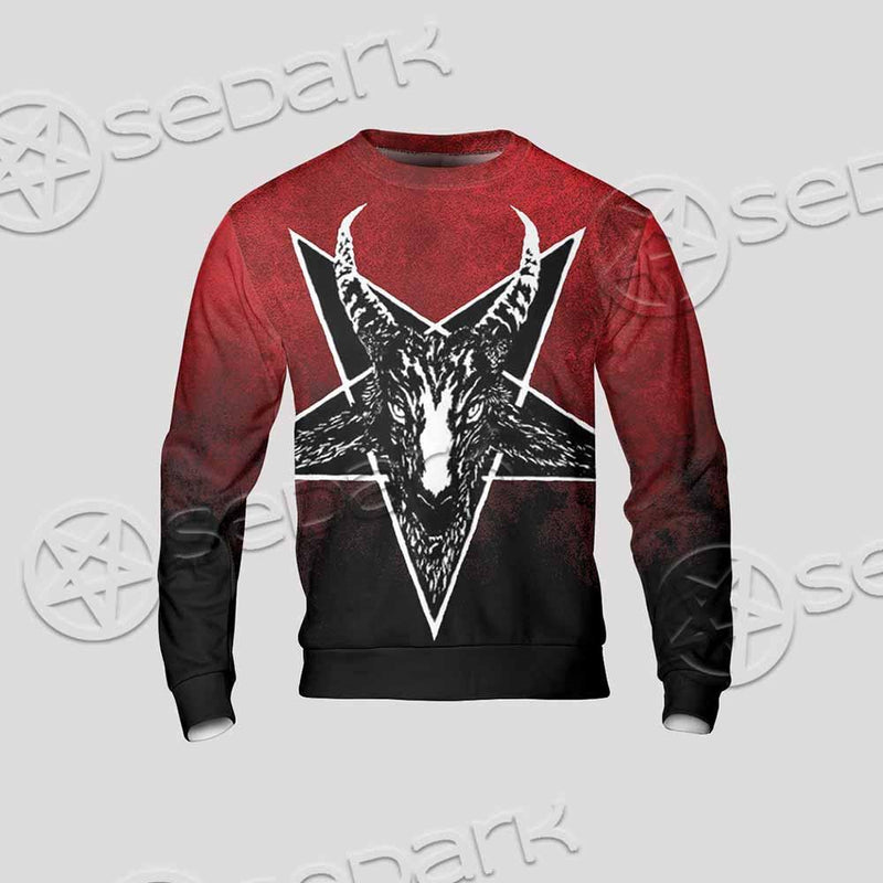 Gradiant Baphomet Red SED-0760 Unisex Sweatshirt