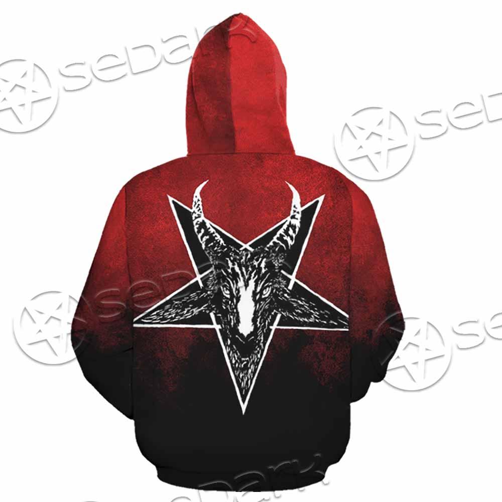 Gradiant Baphomet Red SED-0760 Hoodie & Zip Hoodie