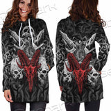 Skull Goat Head SED-0770 Hoodie Dress