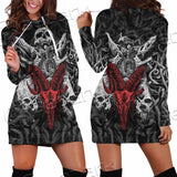 Skull Goat Head SED-0770 Hoodie Dress