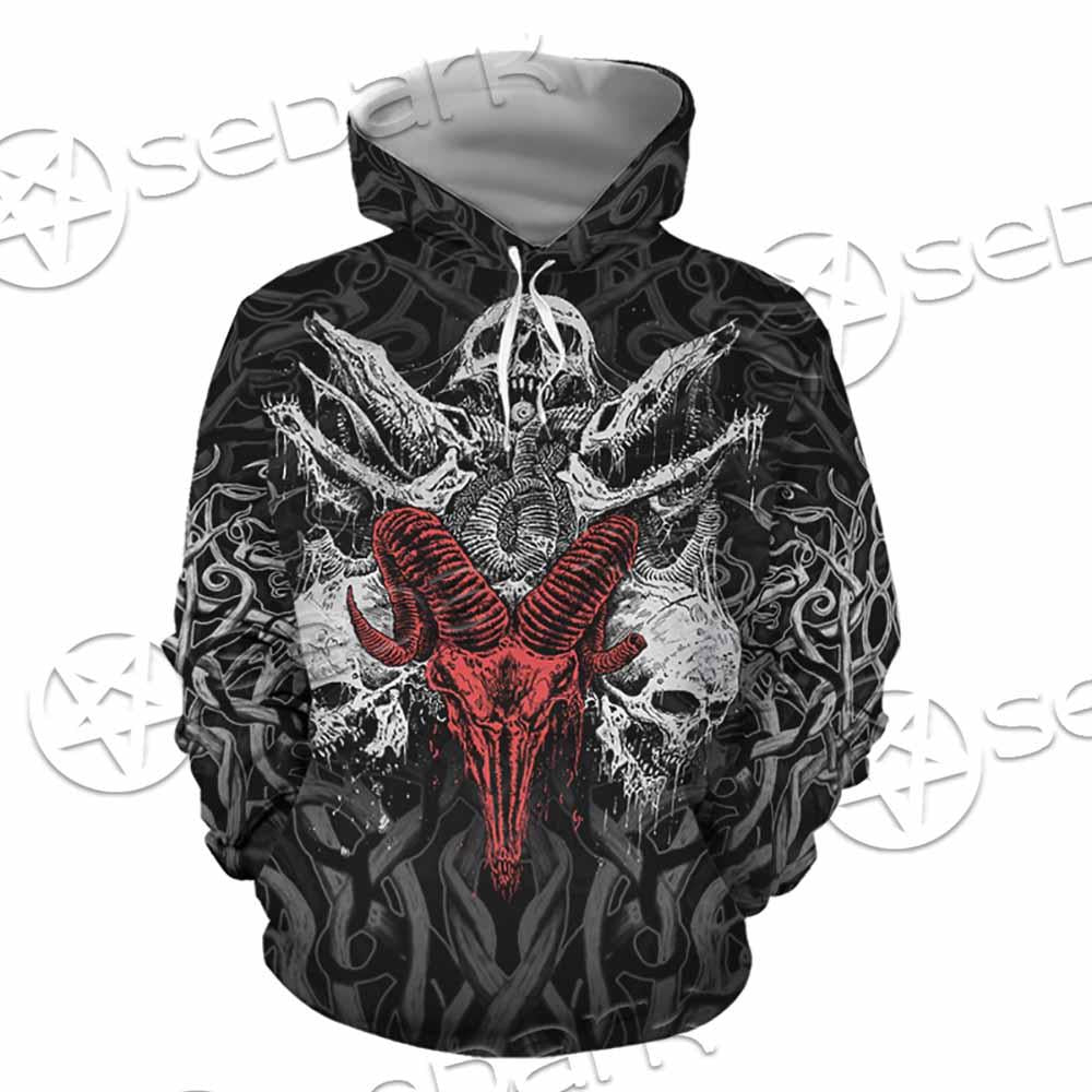 Skull Goat Head SED-0770 Hoodie & Zip Hoodie