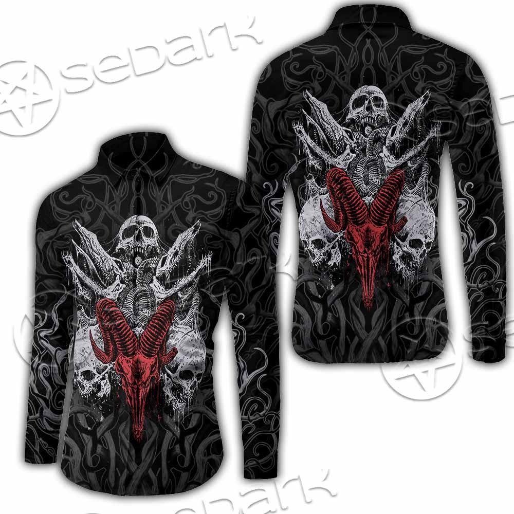 Skull Goat Head SED-0770 Shirt Allover