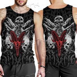 Skull Goat Head SED-0770 Men Tank-tops