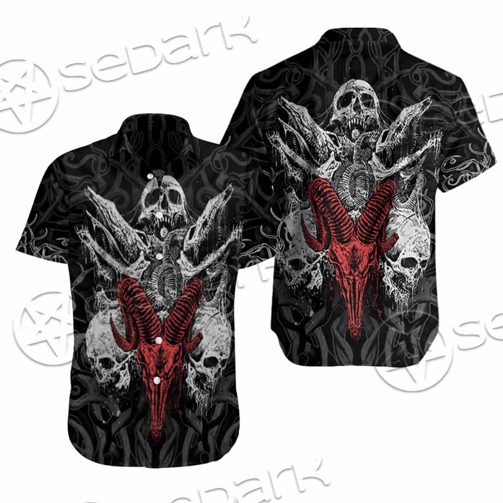 Skull Goat Head SED-0770 Shirt Allover
