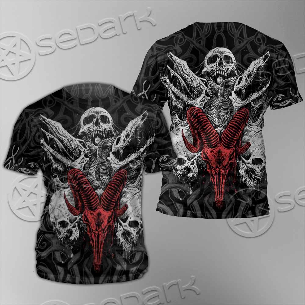 Skull Goat Head SED-0770 Unisex T-shirt