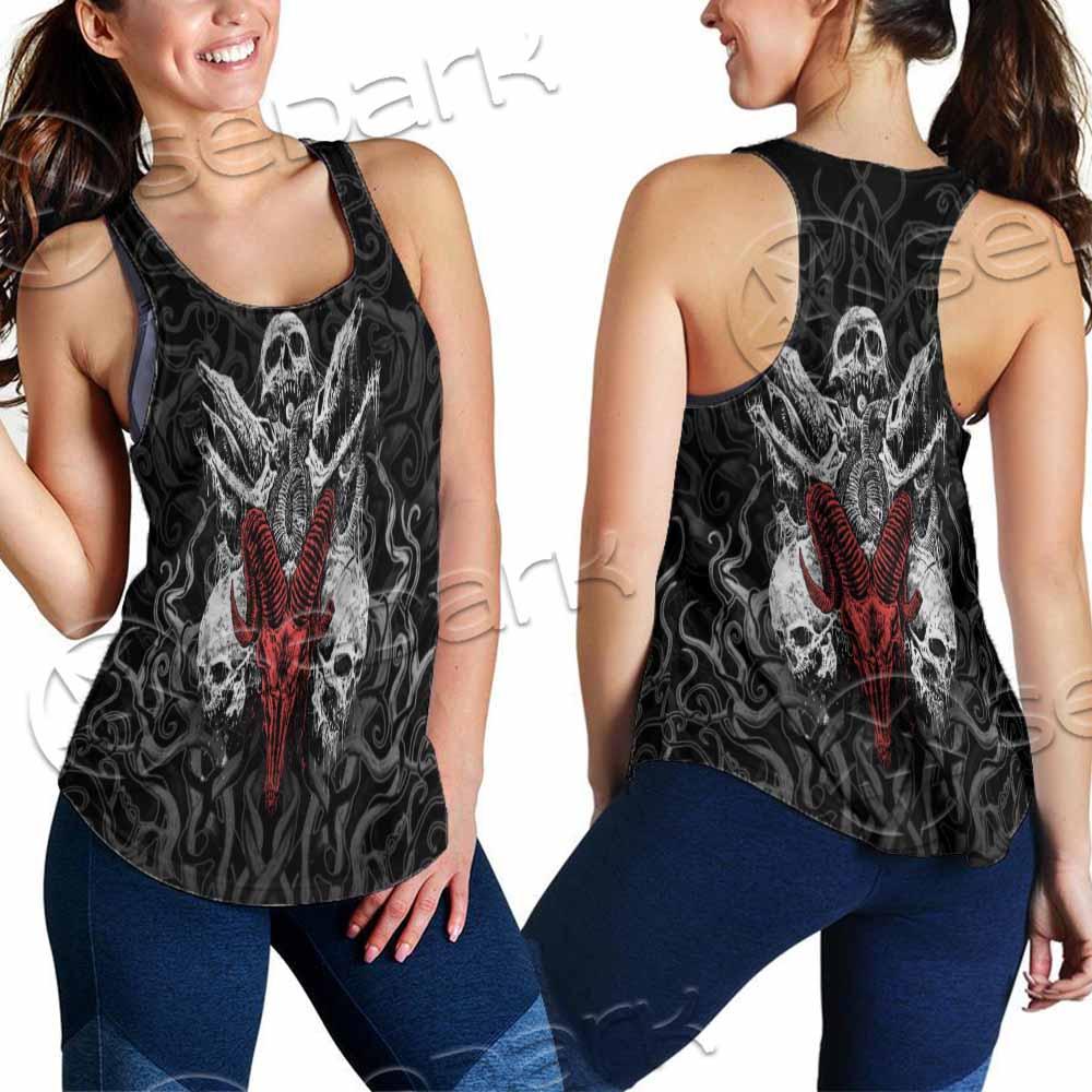 Skull Goat Head SED-0770 Women Tank Top