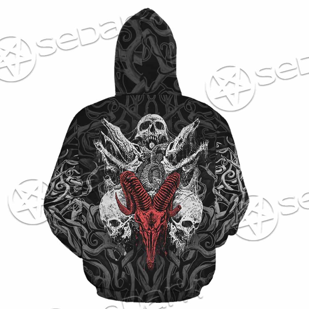 Skull Goat Head SED-0770 Hoodie & Zip Hoodie