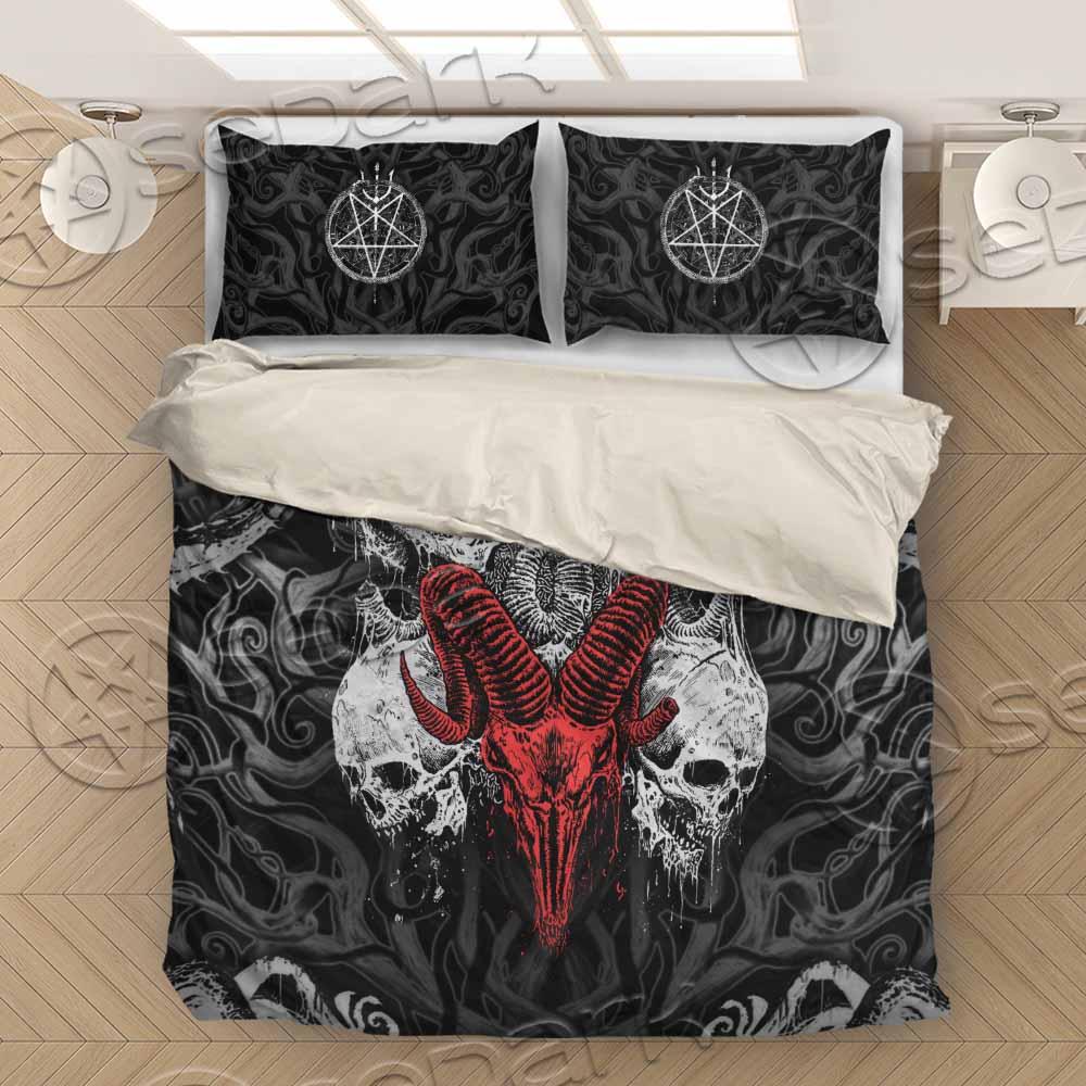 Skull Goat Head SED-0771 Bed set