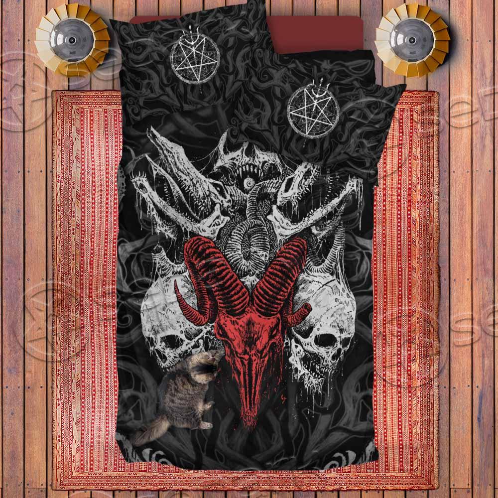 Skull Goat Head SED-0771 Bed set