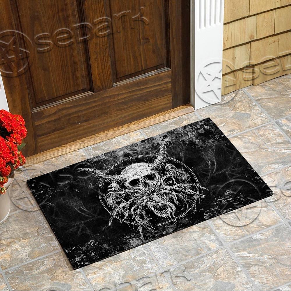 Skull Satanic Scary SED-0786 Door Mat