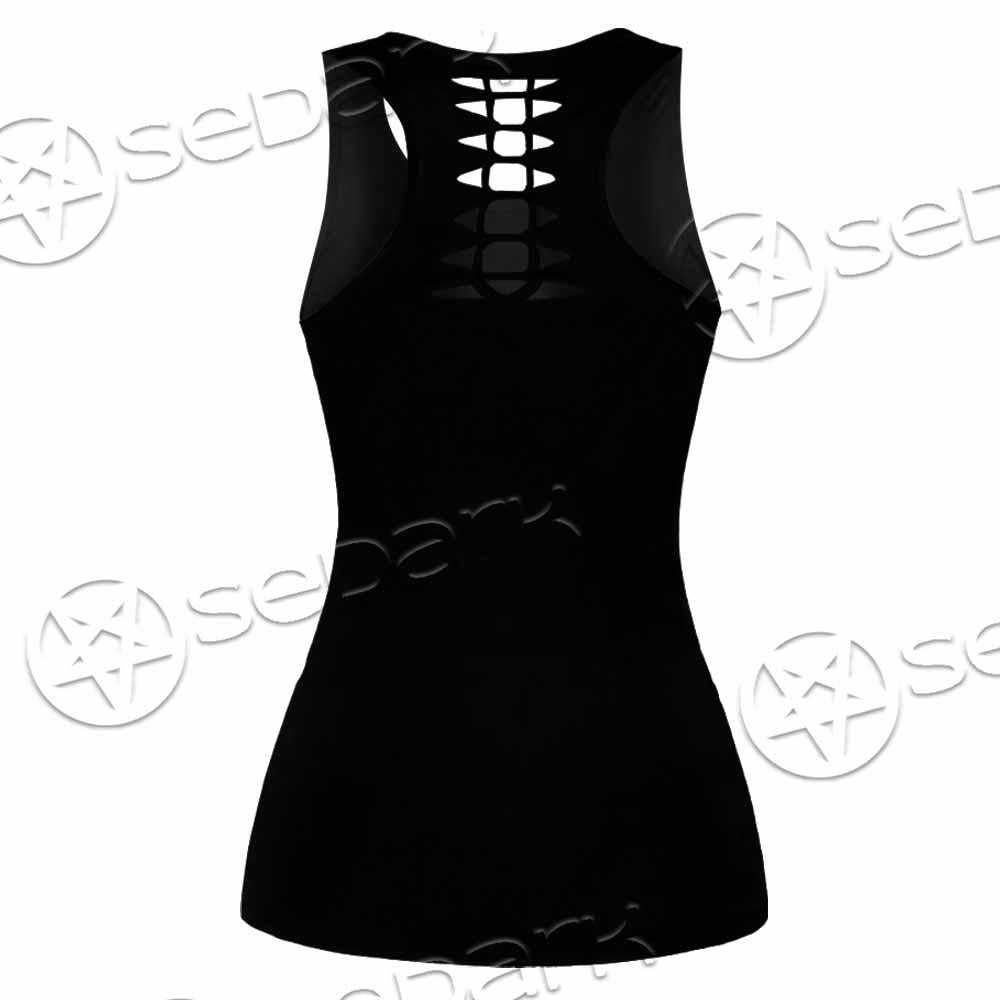 Goat Head Red 666 SED-0792 Women Tank Top