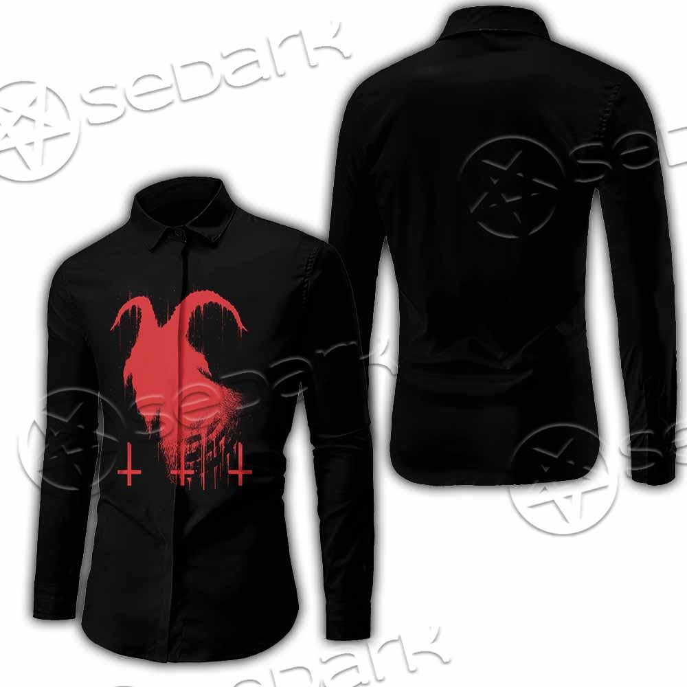 Goat Head Red 666 SED-0792 Shirt Allover