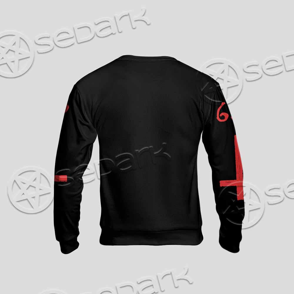 Goat Head Red  666 SED-0792 Unisex Sweatshirt