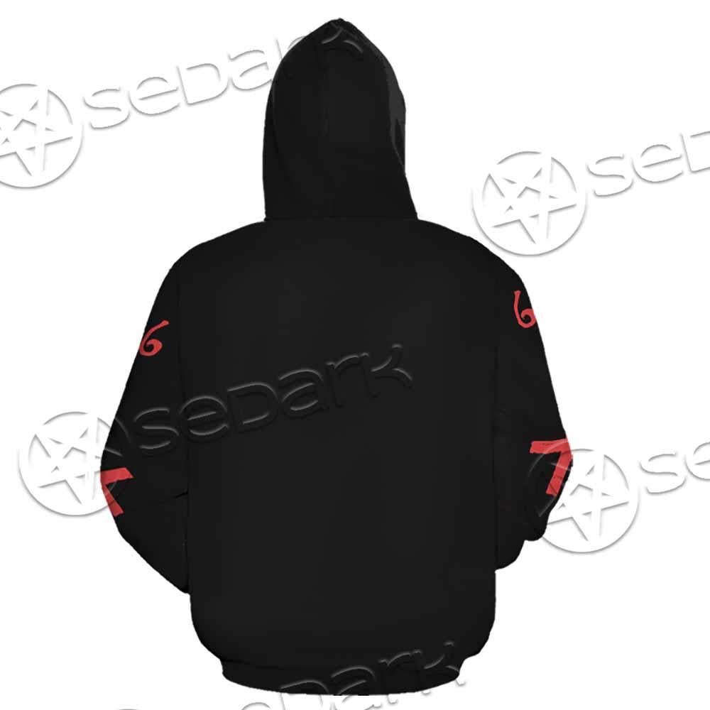 Goat Head Red 666 SED-0792 Hoodie & Zip Hoodie
