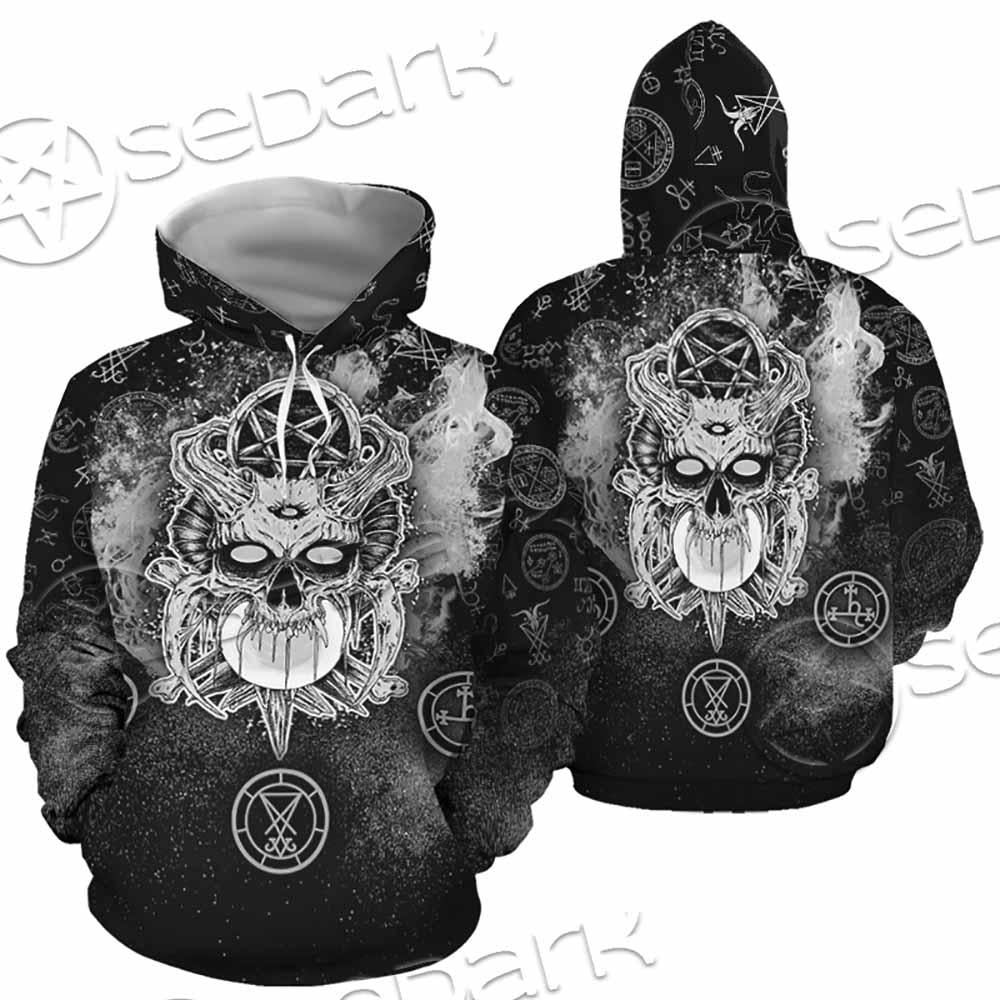 Skull Pentagram Scary SED-0803 Hoodie & Zip Hoodie