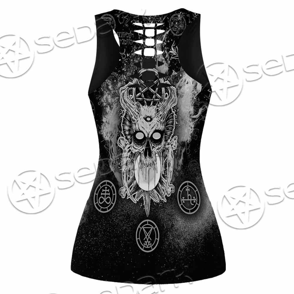 Skull Pentagram Scary SED-0803 Women Tank Top