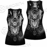 Skull Pentagram Scary SED-0803 Women Tank Top