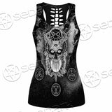 Skull Pentagram Scary SED-0803 Women Tank Top