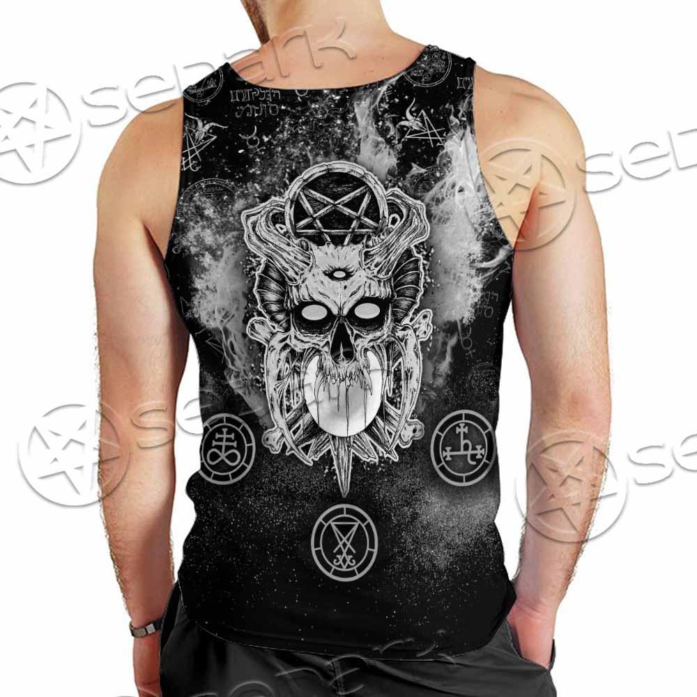 Skull Pentagram Scary SED-0803 Men Tank-tops