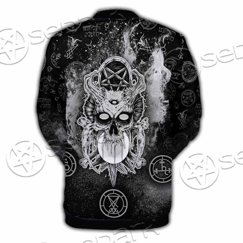 Skull Pentagram Scary SED-0803 Button Jacket