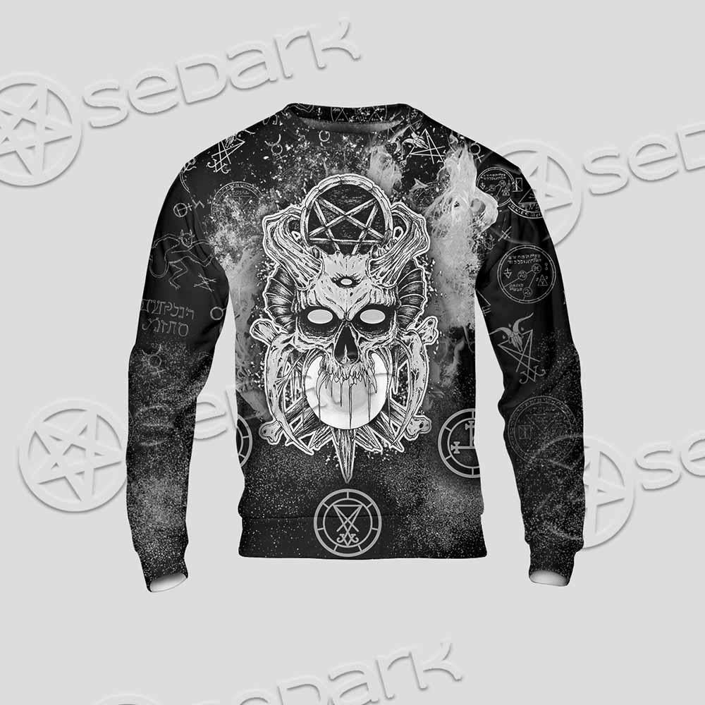 Skull Pentagram Scary SED-0803 Unisex Sweatshirt