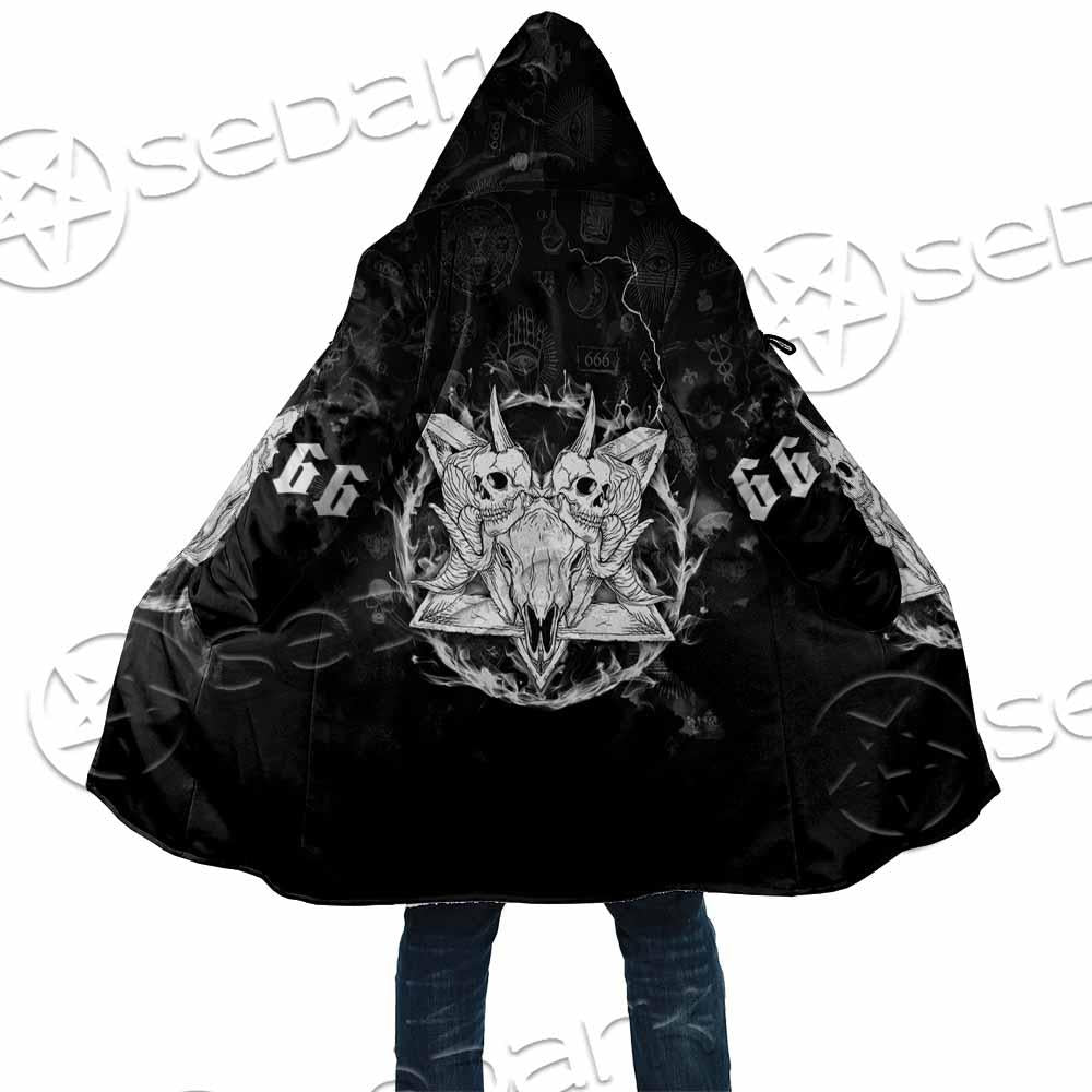 Skull Goat Head 666 SED-0808 Cloak