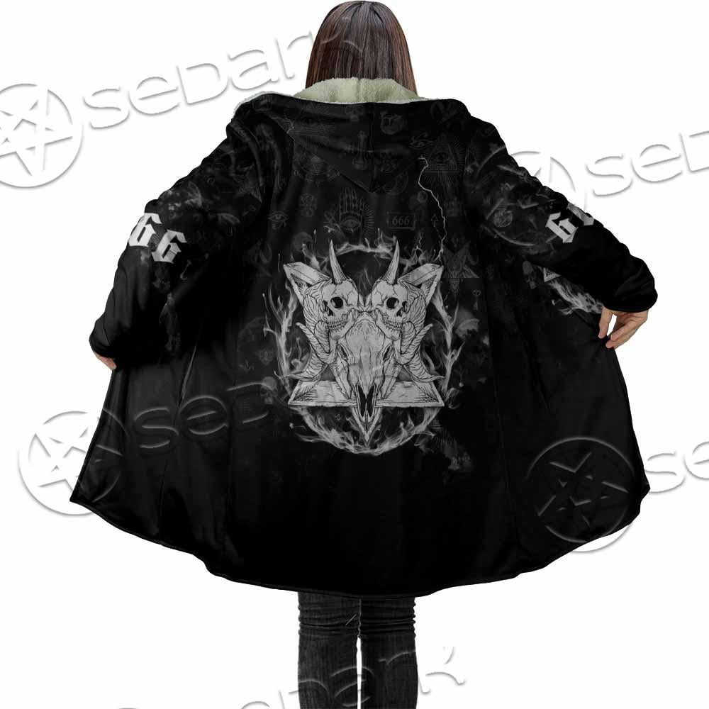 Skull Goat Head 666 SED-0808 Cloak
