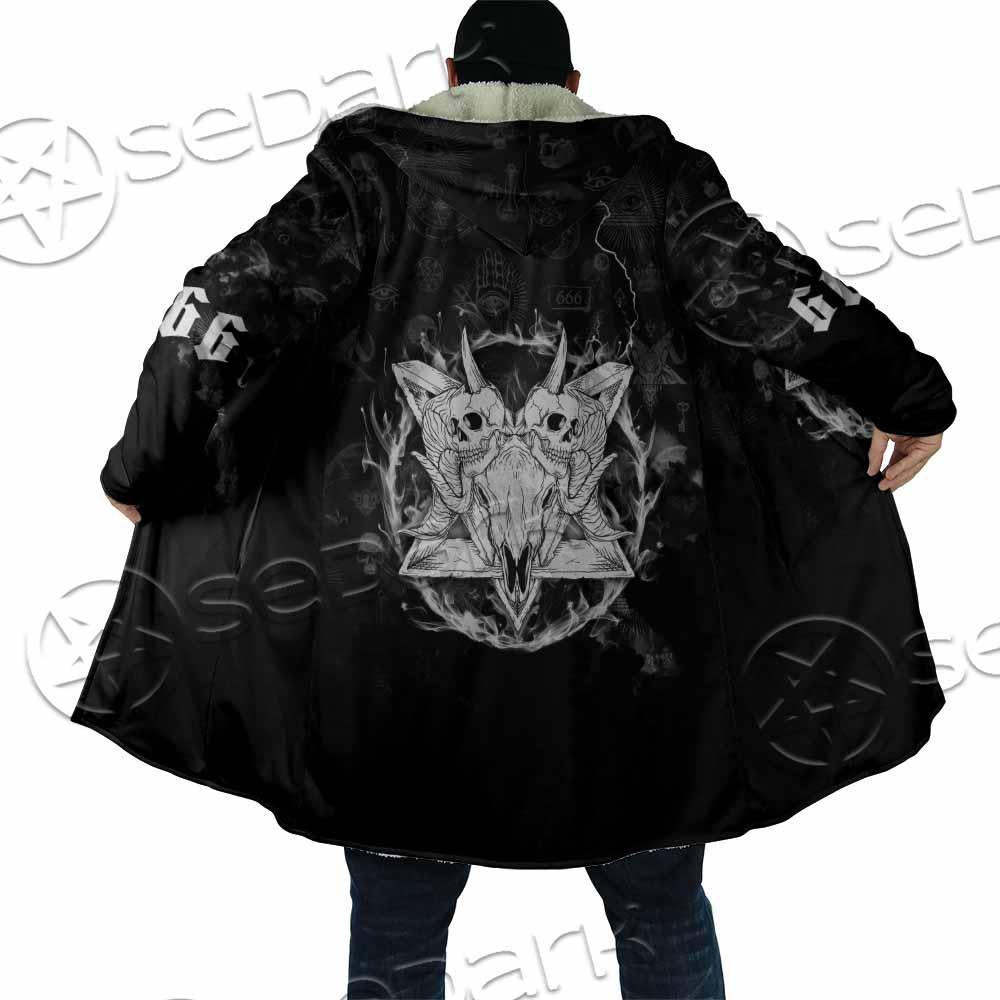 Skull Goat Head 666 SED-0808 Cloak
