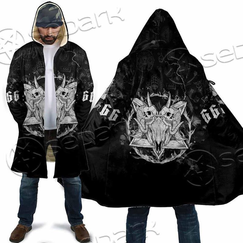 Skull Goat Head 666 SED-0808 Cloak
