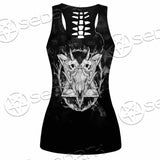 Skull Goat Head 666 SED-0808 Women Tank Top